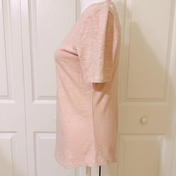 White House Black Market Women's V-Neck Pink Top T-shirt XS NWT - Picture 7 of 12